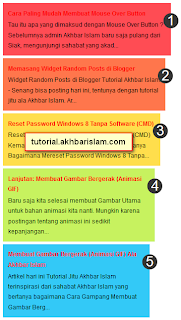 Modifikasi Cantik Widget Populer Posts Menjadi Animasi Colorful