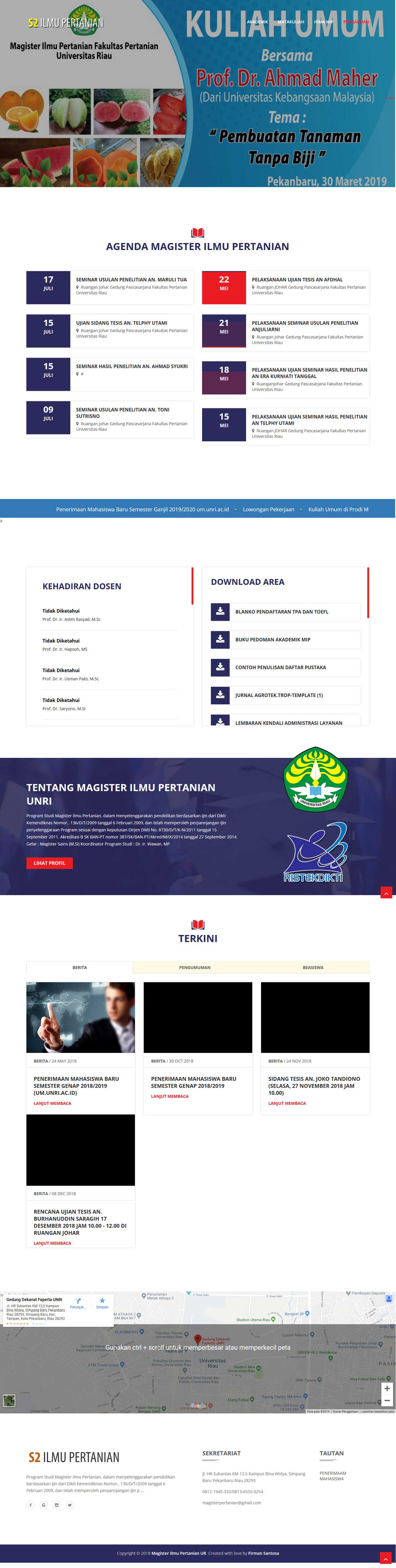 Magister Ilmu Pertanian Unri