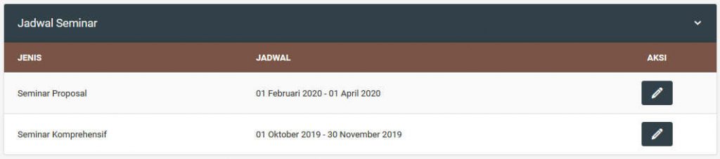 SIMTA Jadwal PendaftaranSeminar